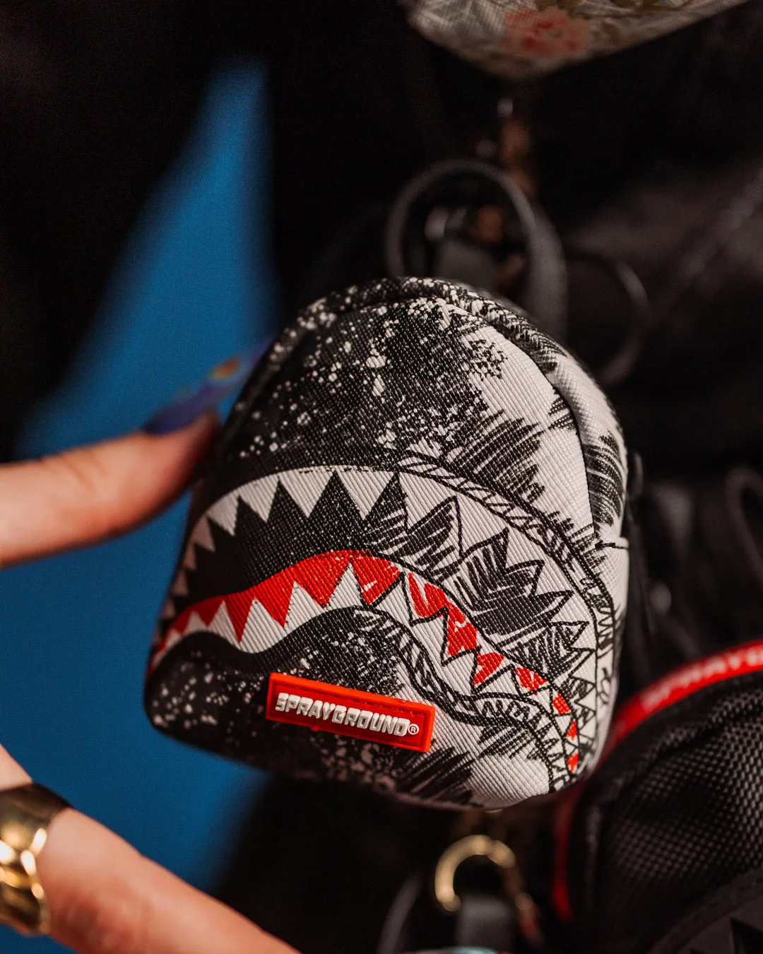 SCRIBBLE DRIBBLE CHECK BACKPACK KEYCHAIN sold by Sprayground product image thumbnail 2