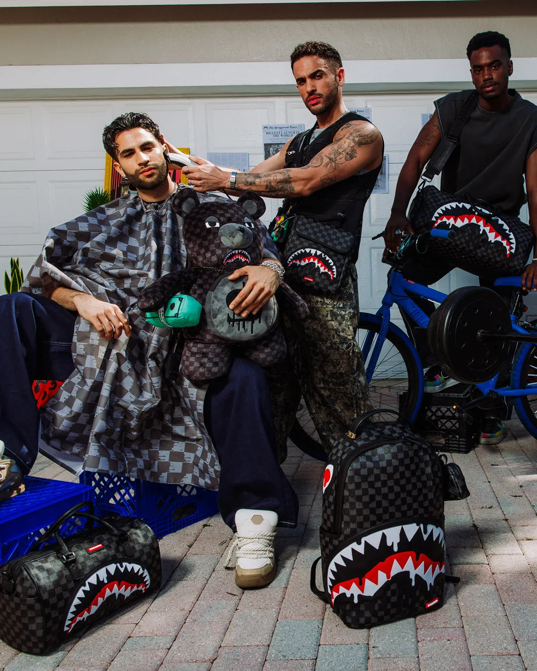 SHARKS IN PARIS THUNDERDRIP MESSENGER SLING sold by Sprayground product image thumbnail 2