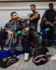 SHARKS IN PARIS THUNDERDRIP MINI DUFFLE sold by Sprayground