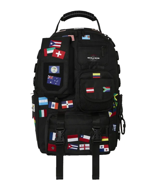 JAMES FIRST CLASS GLOBAL FLAGS SPECIAL OPS CARGO BACKPACK sold by Sprayground