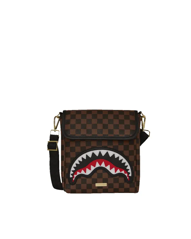 SAWTOOTH SHARKS IN PARIS MESSENGER SLING sold by Sprayground