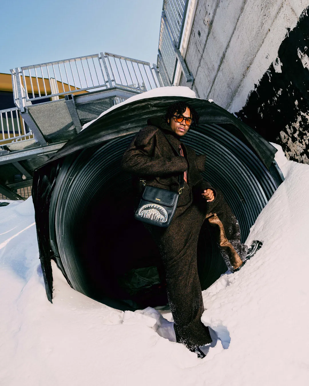 GOLDHEART SHARK DRIP MESSENGER SLING sold by Sprayground product image thumbnail 2