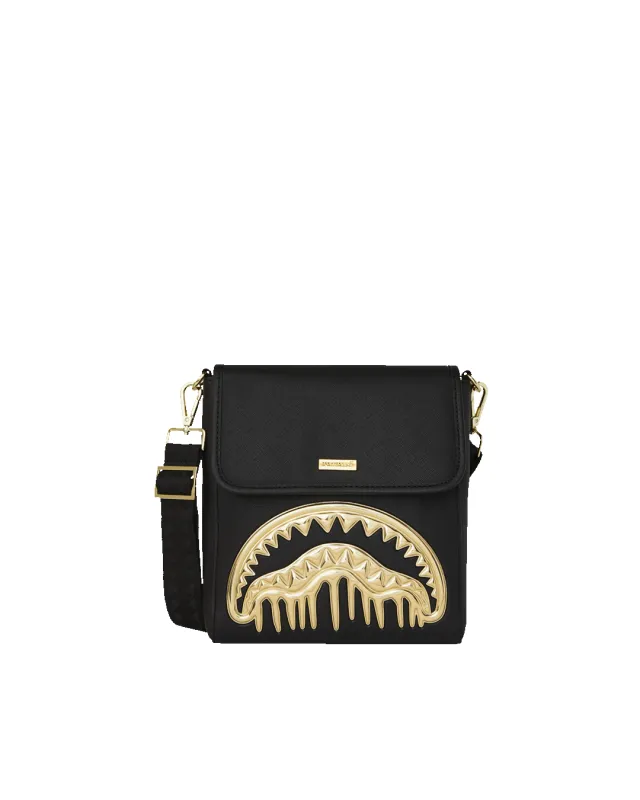 GOLDHEART SHARK DRIP MESSENGER SLING sold by Sprayground