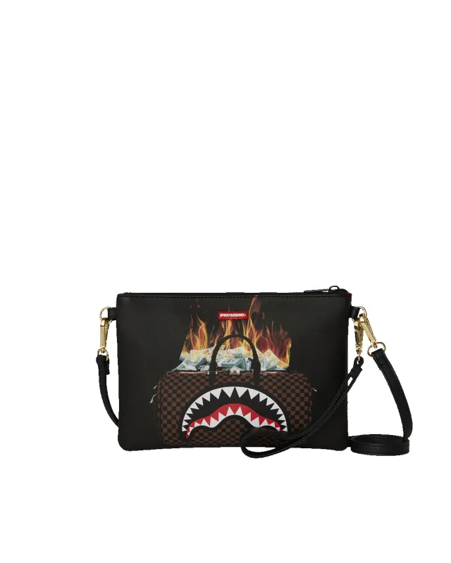 MONEY BAG DOUBLE TAKE CROSSOVER CLUTCH sold by Sprayground