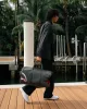 SHARK BITE SHARKS IN PARIS GRAY DUFFLE sold by Sprayground