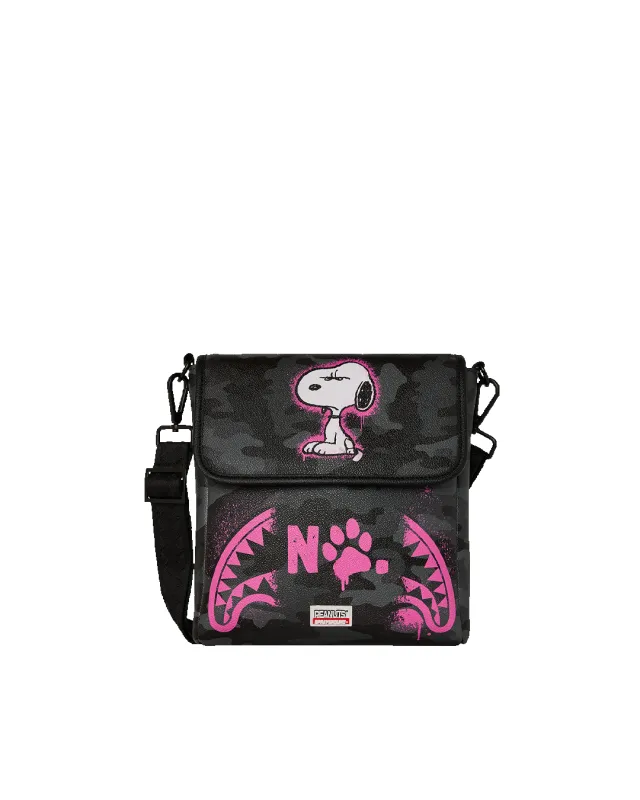 SNOOPY THAT'S A NO NO MESSENGER SLING sold by Sprayground
