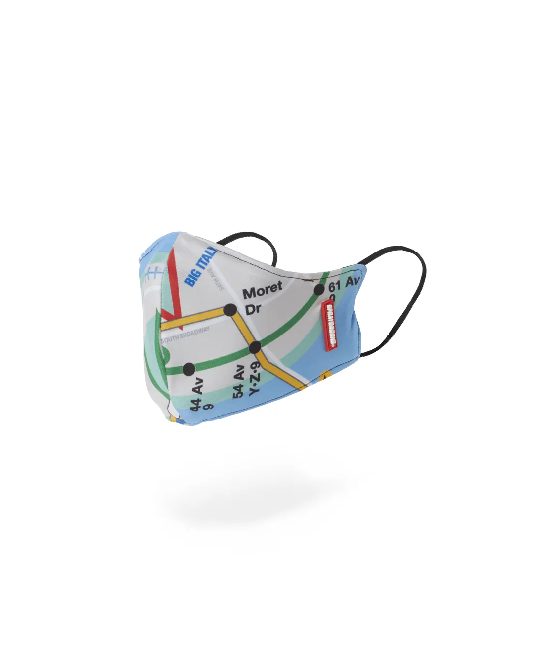 NYC SHARK MAP MASK (FORM-FITTING) sold by Sprayground