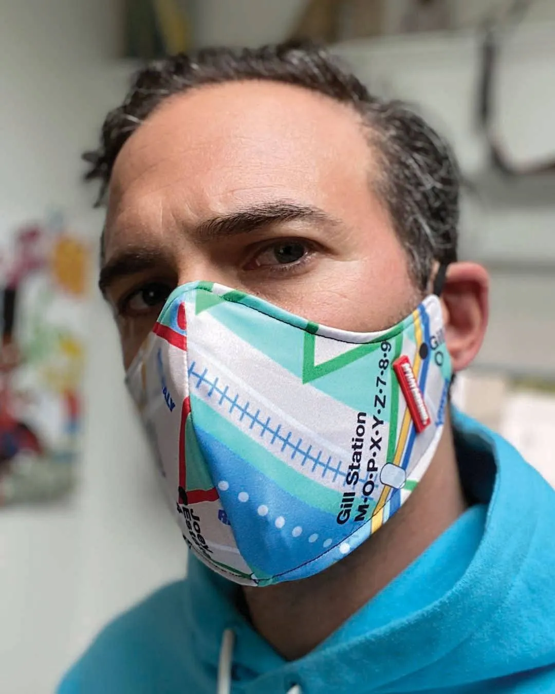 NYC SHARK MAP MASK (FORM-FITTING) sold by Sprayground product image thumbnail 3