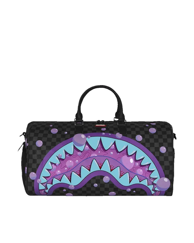 PURPLE SLIME SHARK DUFFLE made by Sprayground