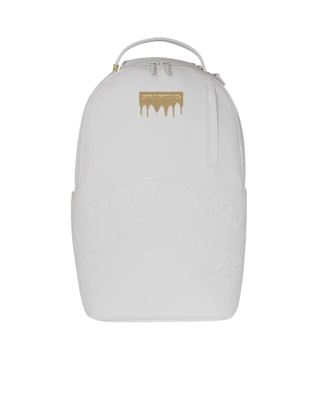 GOLD BRICK LUXE WHITE BACKPACK made by Sprayground