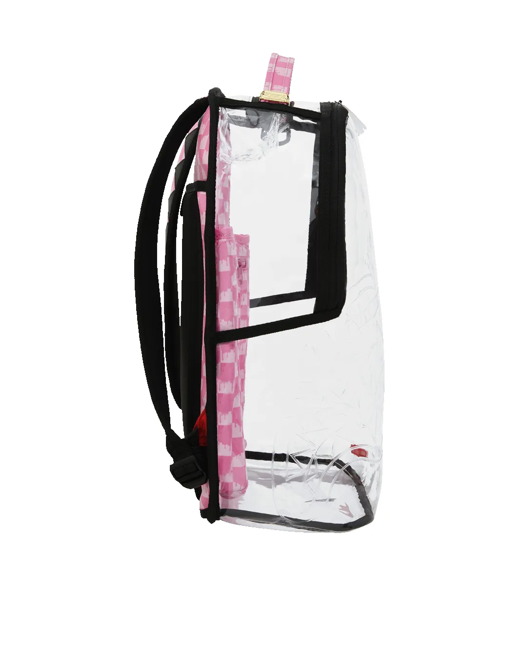 CLEAR DLX BACKPACK - CHECKED OUT (PINK DRIP) sold by Sprayground product image thumbnail 5