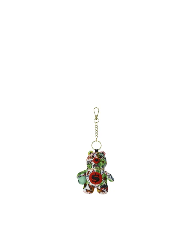 BEAR KEYCHAIN - DOODLE DANGER made by Sprayground