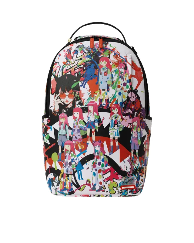 COLLABORTION HIDEKI SAIJO KAWAII CHAOS BACKPACK made by Sprayground