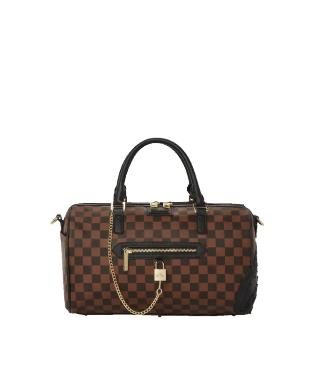 HENNY LOCK SHARKS IN PARIS MINI DUFFLE sold by Sprayground