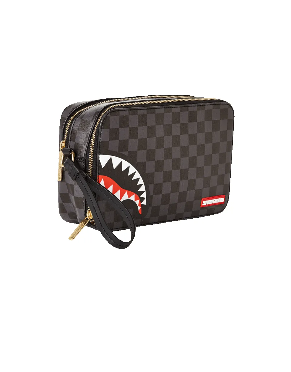 SHARKS IN PARIS (BLACK CHECKERED EDITION) TOILETRY AKA MONEY BAGS sold by Sprayground product image thumbnail 2