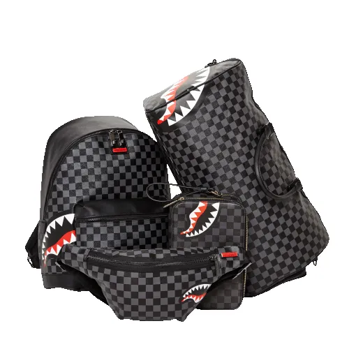 SHARKS IN PARIS (BLACK CHECKERED EDITION) TOILETRY AKA MONEY BAGS sold by Sprayground product image thumbnail 4