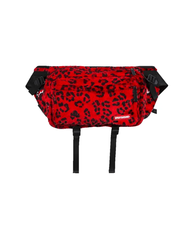 RED LEOPARD CROSSBODY TRANSPORTER made by Sprayground