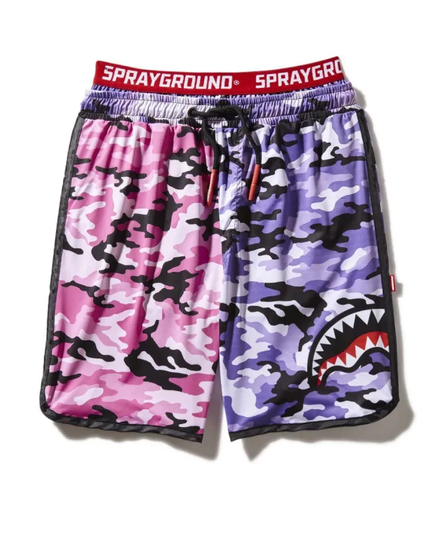 SPLIT CAMO CORTO SWIM TRUNKS sold by Sprayground