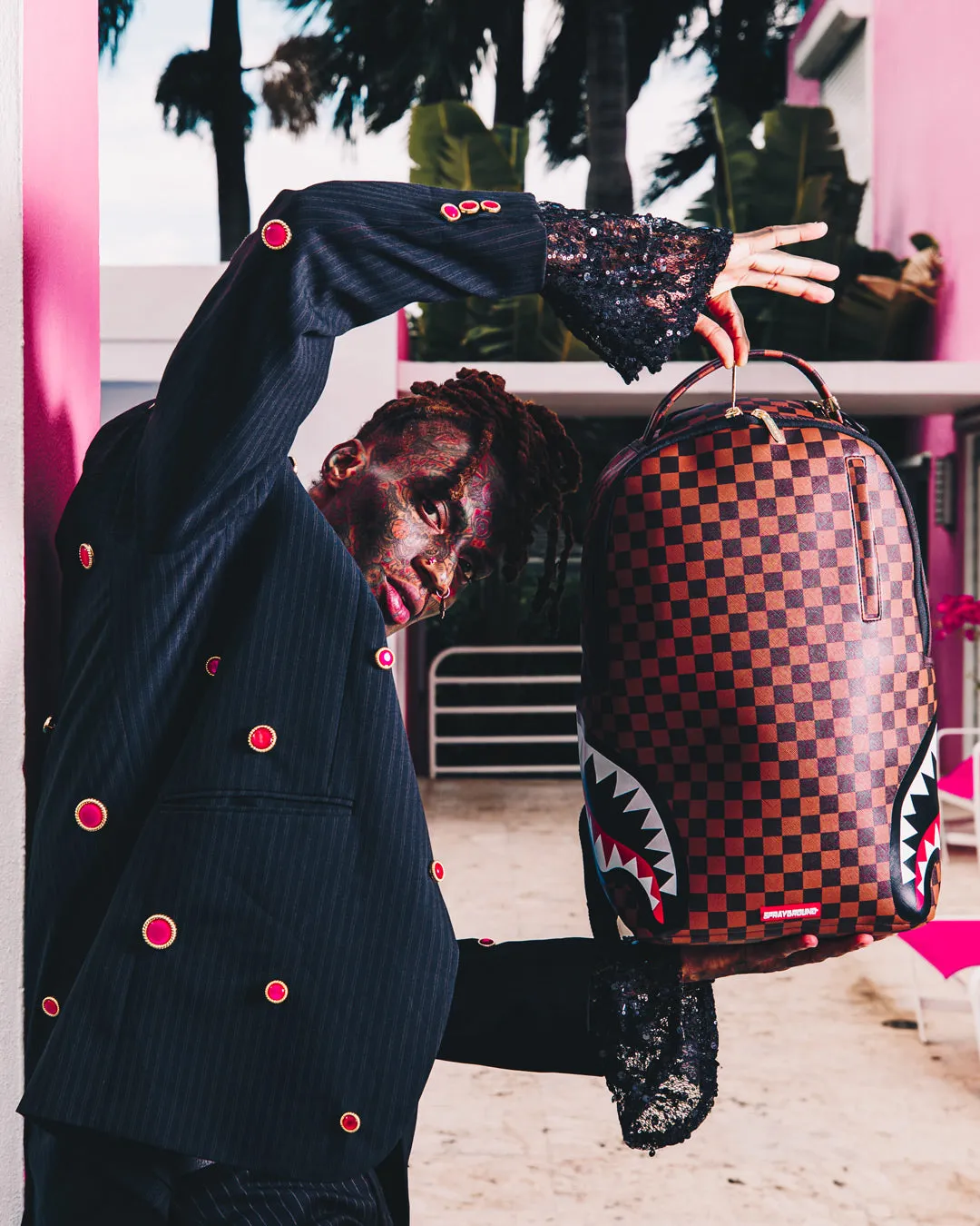 DOUBLE TROUBLE BACKPACK (DLXV) sold by Sprayground product image thumbnail 2