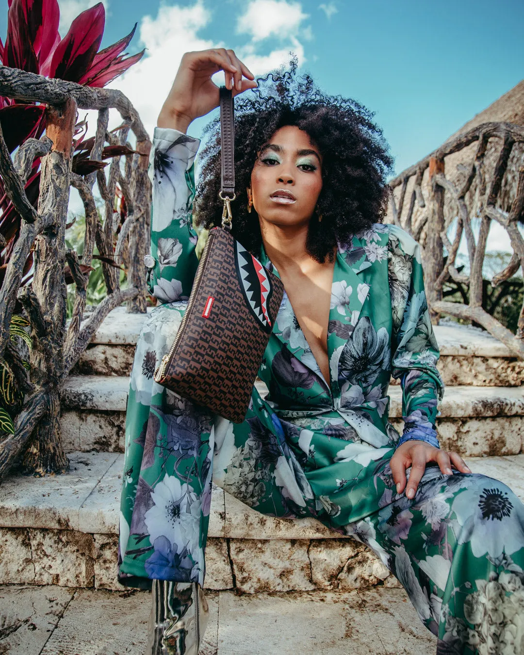 CASHIN CHECKS CROSSOVER CLUTCH sold by Sprayground product image thumbnail 2