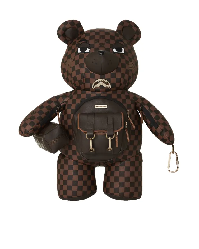 CHECKMATE ROYALE MONEYBEAR TEDDYBEAR BACKPACK made by Sprayground