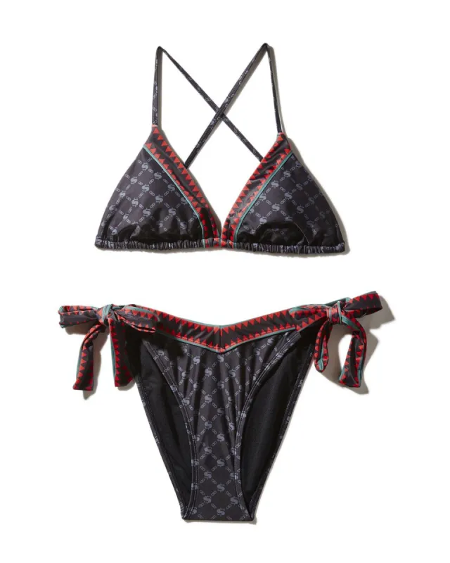 MIDNIGHT MONEY PATTERN BIKINI sold by Sprayground