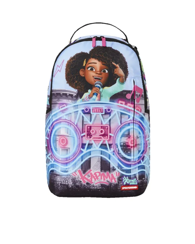KARMA'S WORLD TURN UP THE VOLUME BACKPACK sold by Sprayground