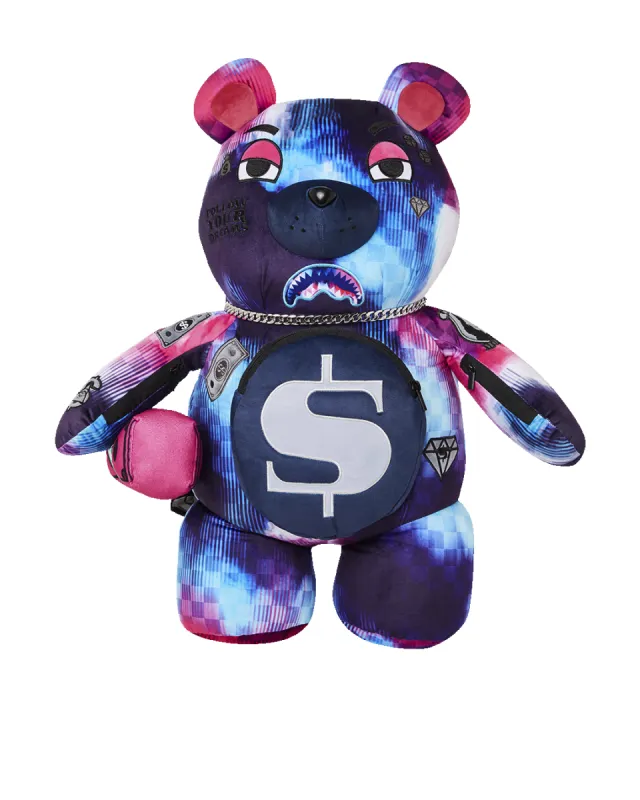 SHARKCLUB ELECTRONICA MONEYBEAR TEDDYBEAR BACKPACK sold by Sprayground
