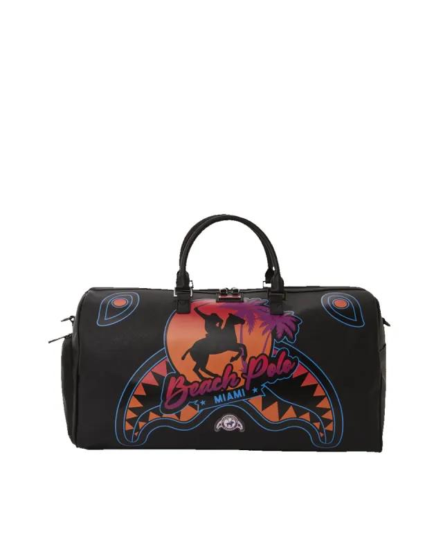 MIAMI BEACH POLO COLLAB DUFFLE (BLACK) sold by Sprayground