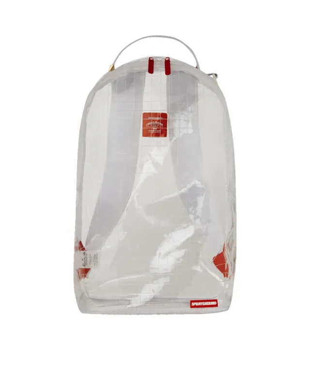 CLEAR VISION SHARKS IN PARIS - 100% ALL CLEAR DLX BACKPACK sold by Sprayground