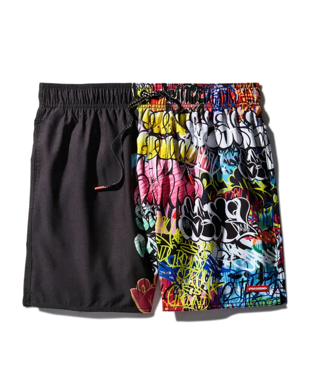 HALF GRAFF SHOTO SWIM TRUNKS sold by Sprayground