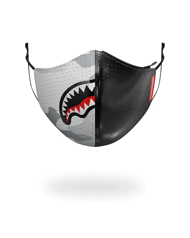 DAMAGE CONTROL STASH POCKET VEGAN LEATHER FACE MASK sold by Sprayground