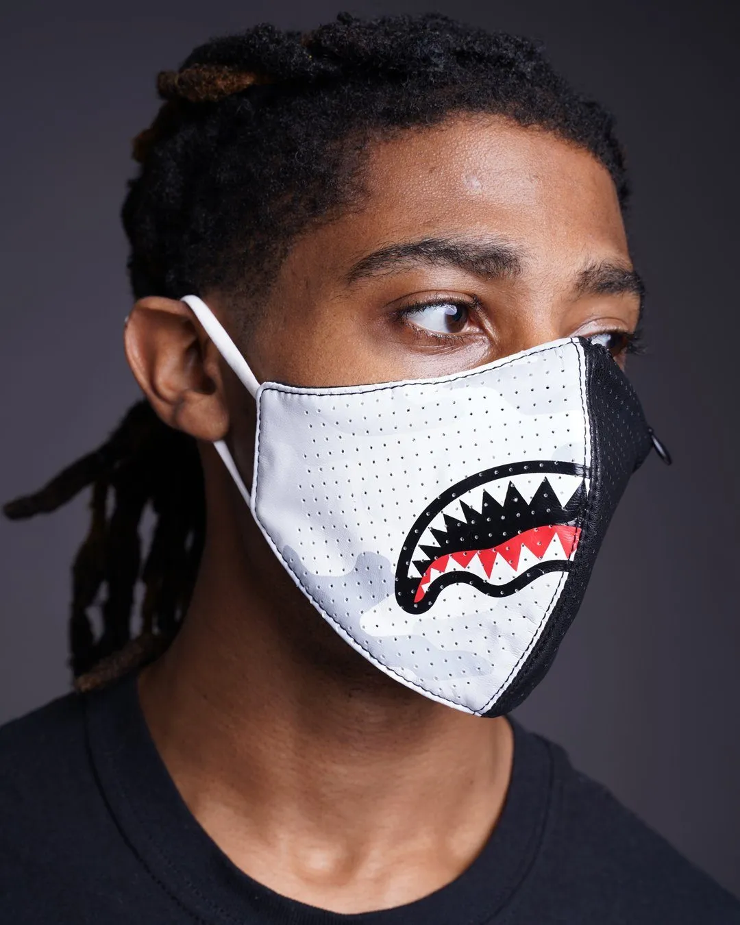 DAMAGE CONTROL STASH POCKET VEGAN LEATHER FACE MASK sold by Sprayground product image thumbnail 2