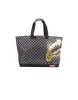 SHARKS IN PARIS GOLD STENCIL TOTE sold by Sprayground