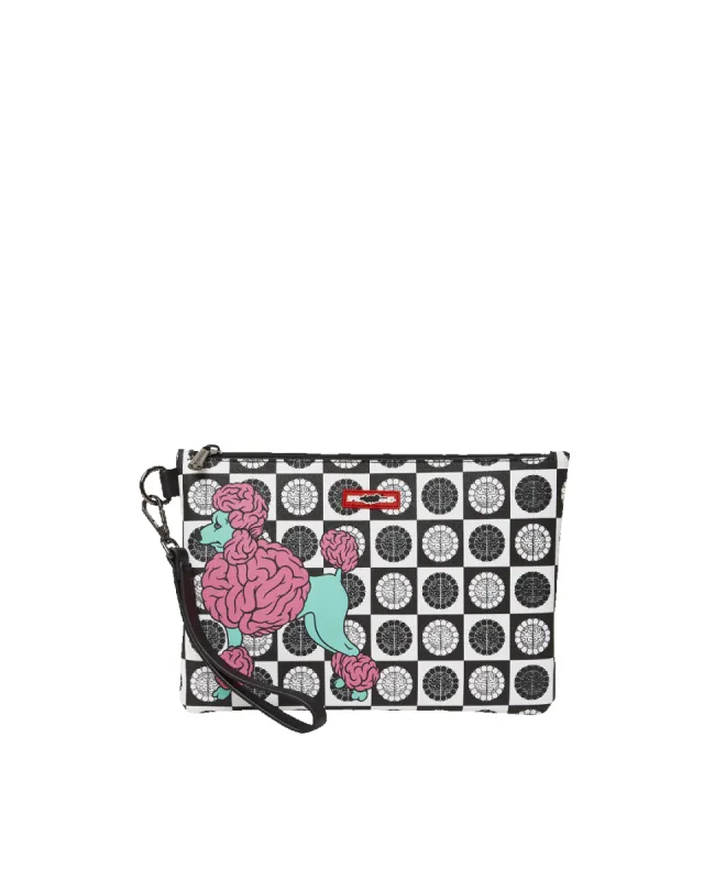 POODLE CHECK RON ENGLISH COLLAB POUCHETTE sold by Sprayground