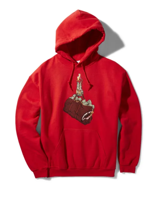 HOUSE OF VILLAINS HOODIE (RED) sold by Sprayground