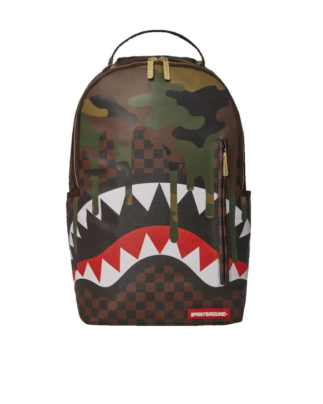 CAMO DRIP SHARKS IN PARIS BACKPACK (DLXV) sold by Sprayground