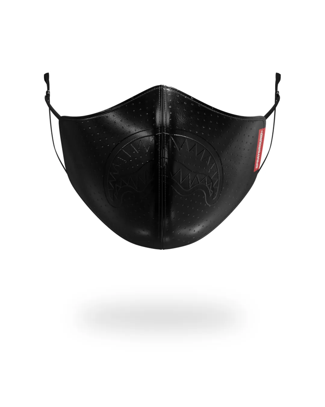 MIDNIGHT SHARK VEGAN LEATHER FACEMASK sold by Sprayground