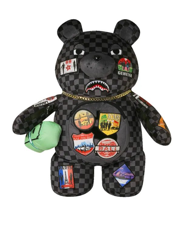 GLOBAL MOGUL UNLIMITED MILES MONEYBEAR TEDDYBEAR BACKPACK sold by Sprayground