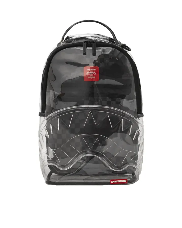 CLEAR AS NIGHT - CLEAR DLX BACKPACK sold by Sprayground