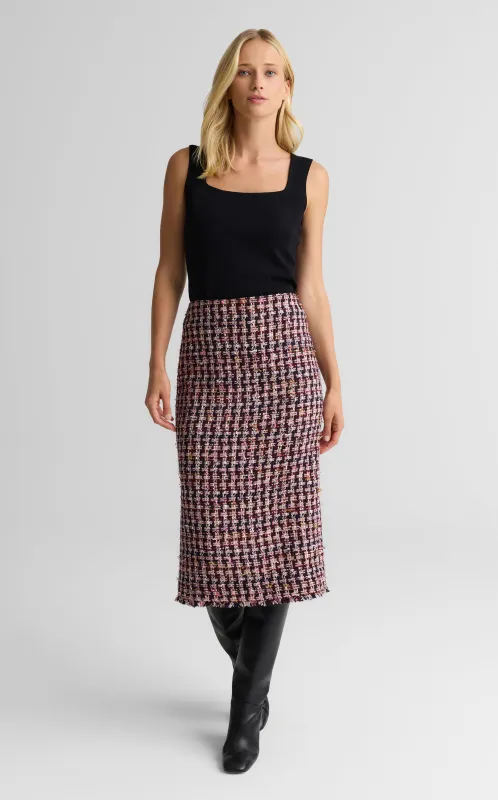Margot Skirt In Lachman Tweed sold by St. John