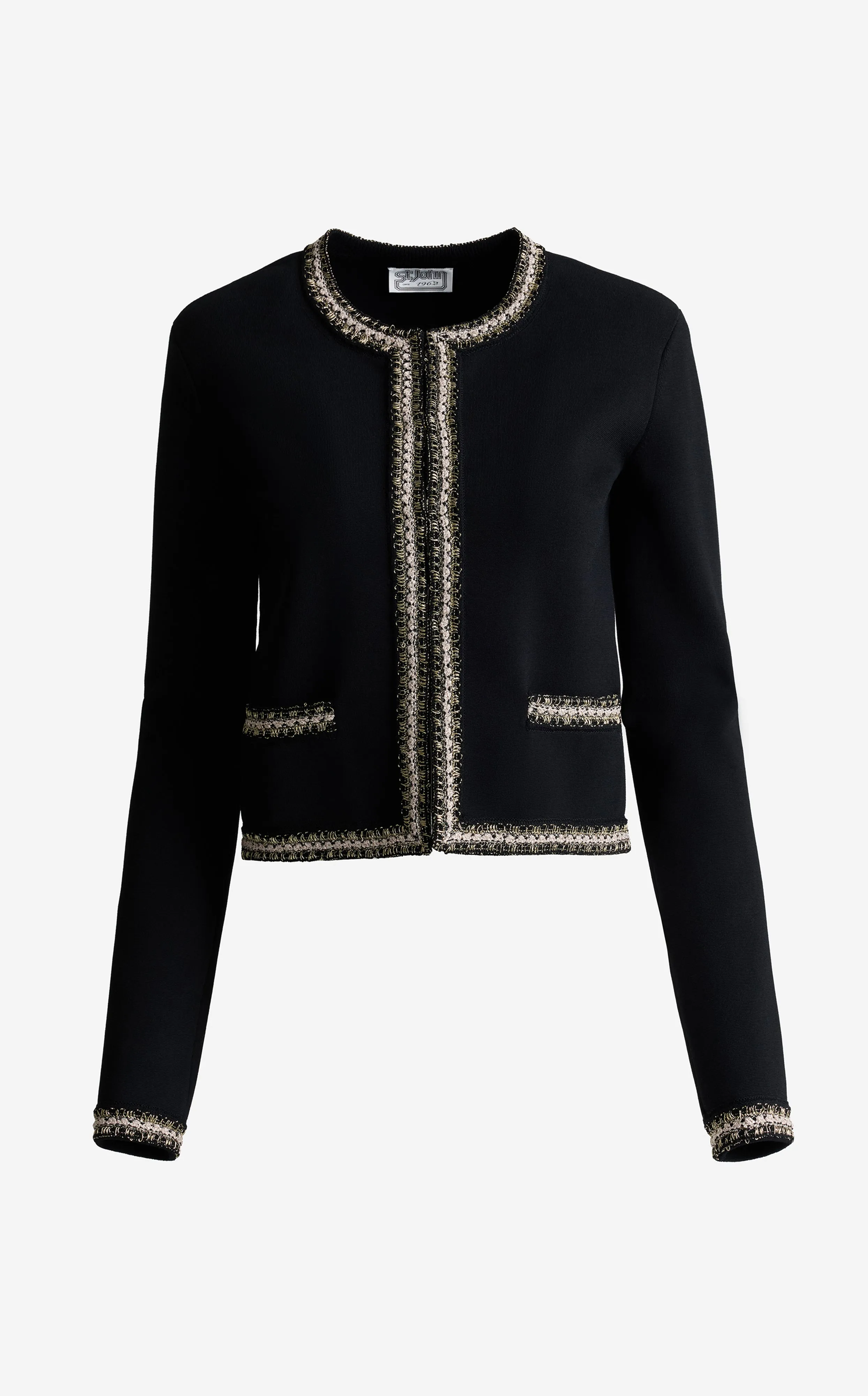 Helen Jacket In Santa Roma Knit sold by St. John product image thumbnail 2