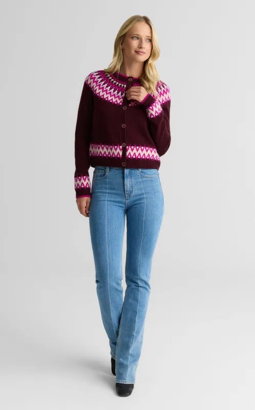Sally Cardigan In Cashmere Blend made by St. John