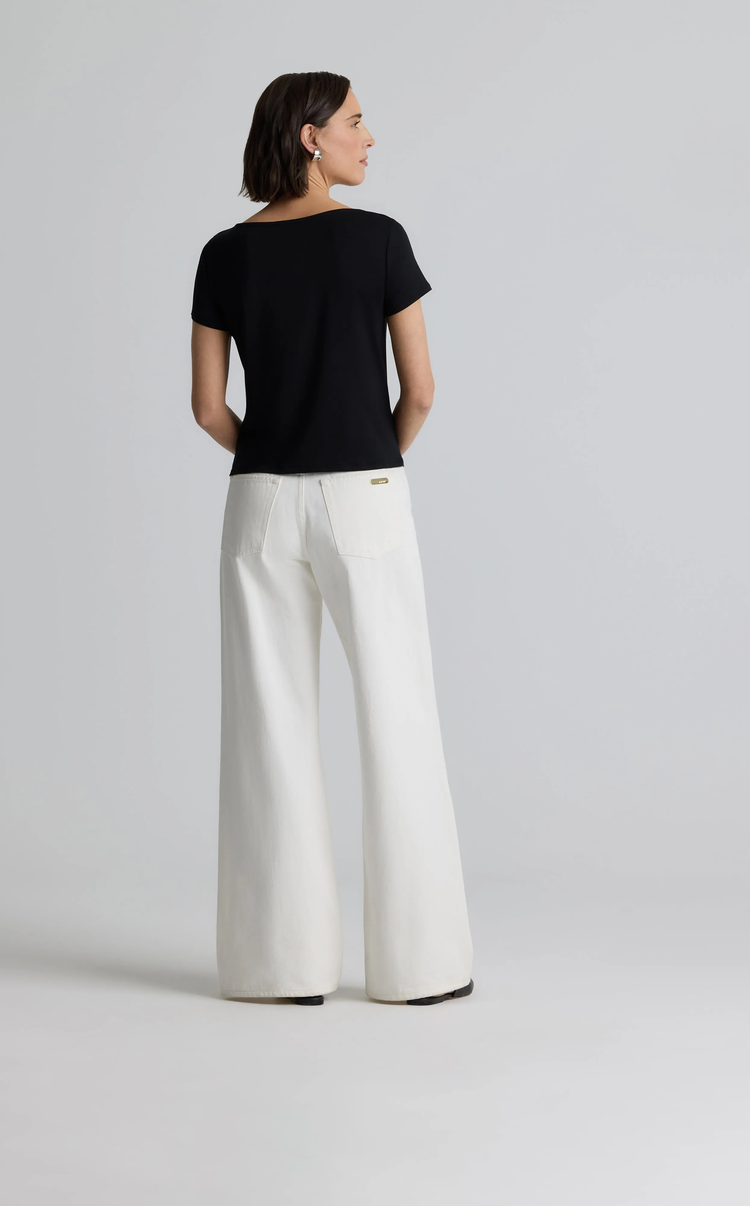 Polished Jersey Cowl Neck Top sold by St. John product image thumbnail 4