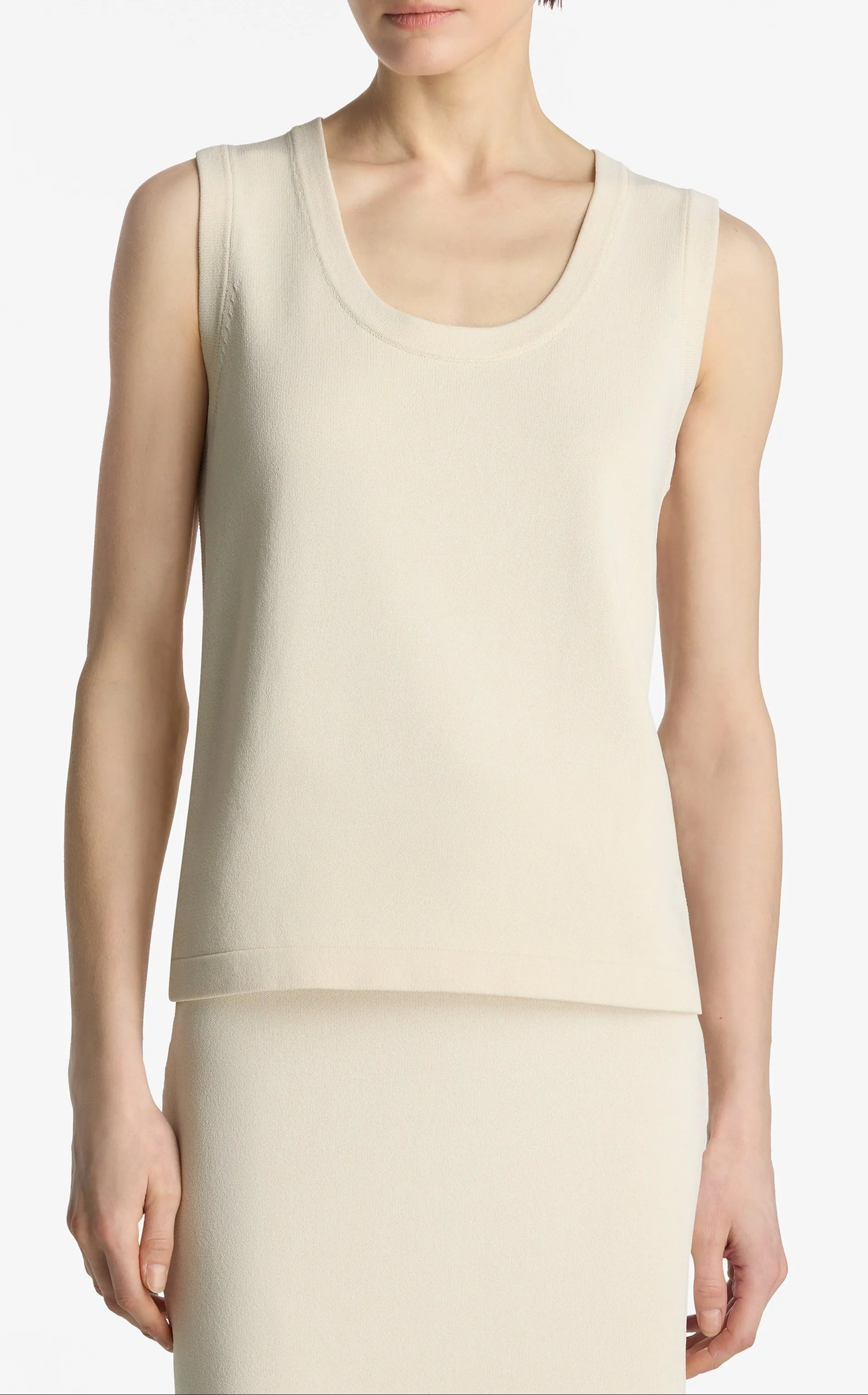 Santiago Knit Scoop Neck Shell sold by St. John