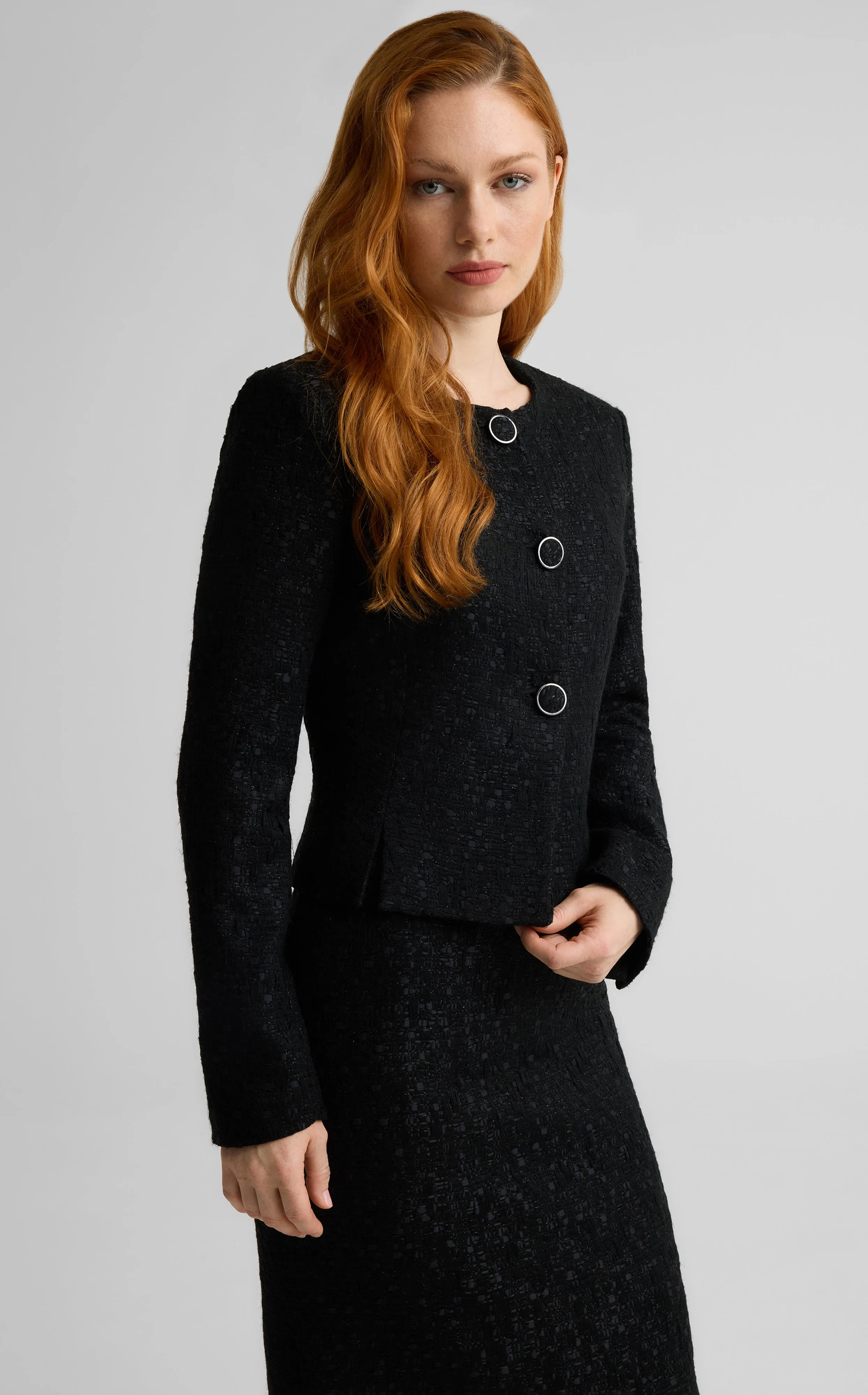 Riley Jacket in Canyon Tweed sold by St. John product image thumbnail 3