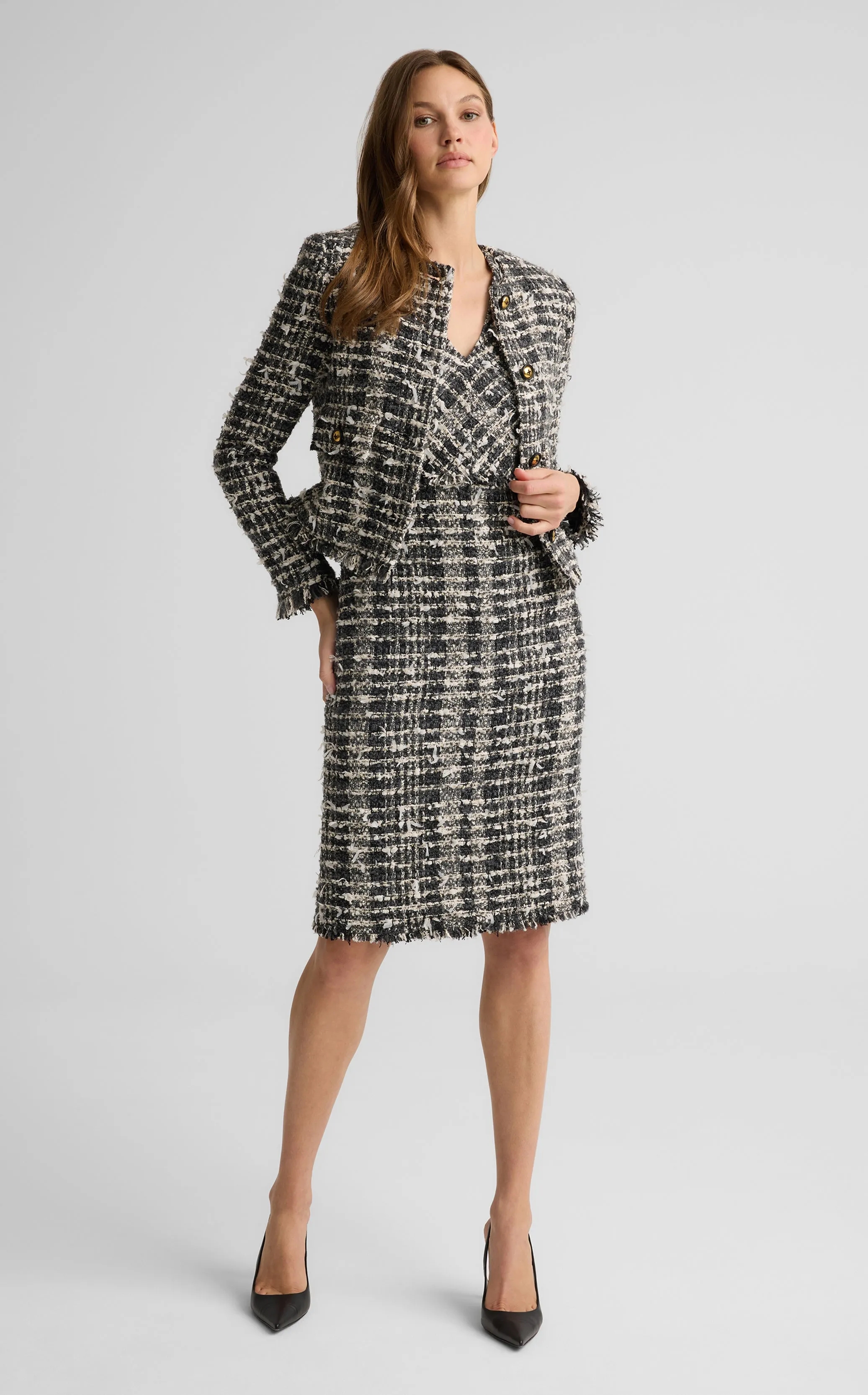Vivi Dress in Topanga Tweed sold by St. John product image thumbnail 3