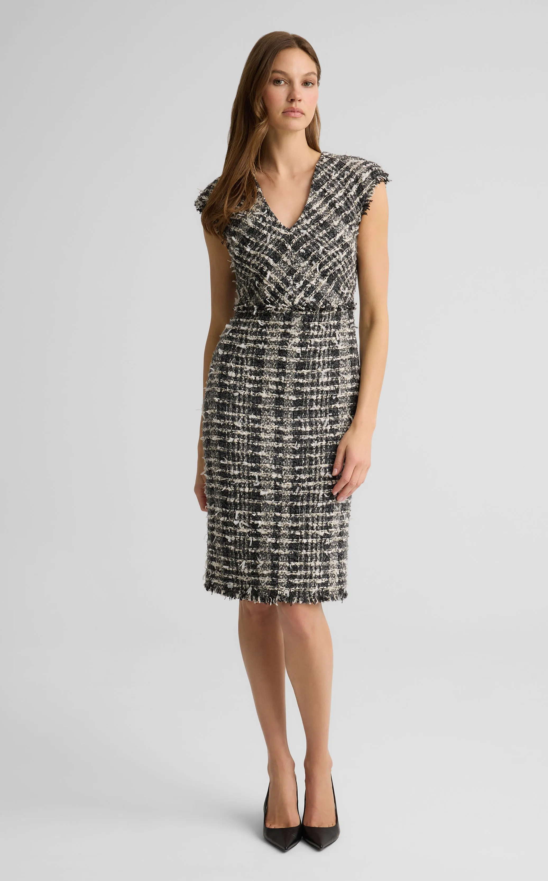 Vivi Dress in Topanga Tweed sold by St. John