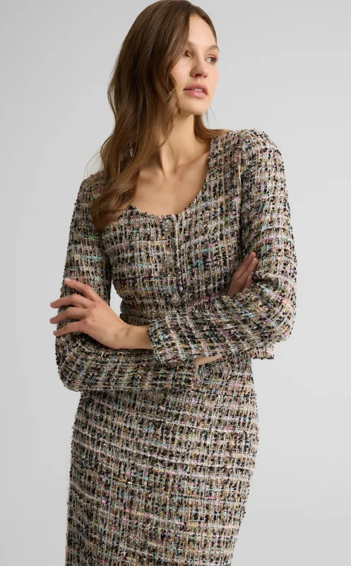 Ulyissa Jacket in Cienega Tweed made by St. John