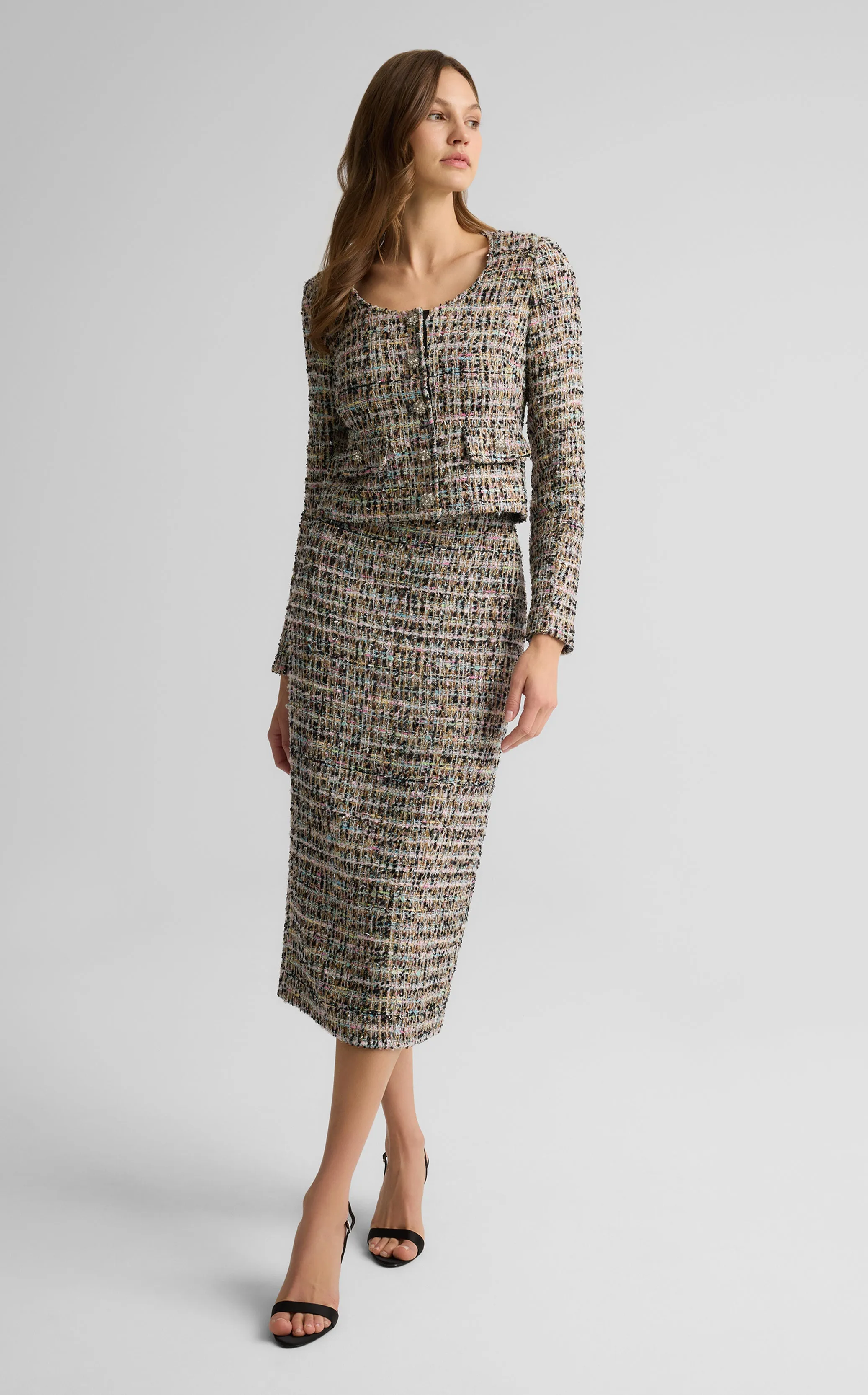 Ulyissa Jacket in Cienega Tweed sold by St. John product image thumbnail 3